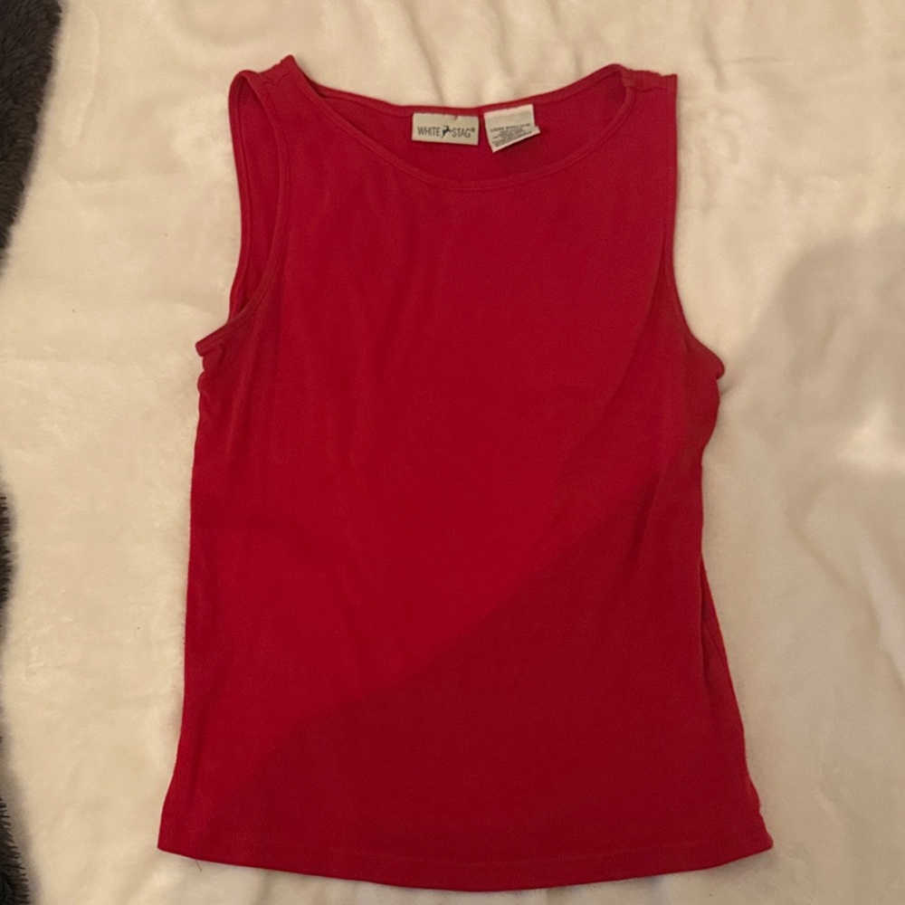 White Stag Bold Red Tank Top